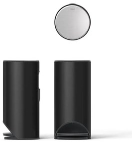 Cestino per la spazzatura nero opaco in metallo con pedale 30 l Arc – Joseph Joseph