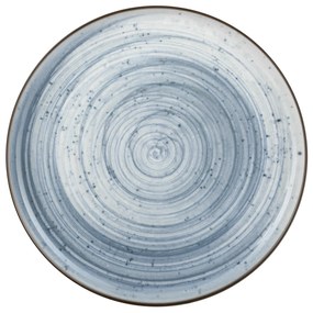 Piatto piano in ceramica 27 cm azzurro Swirl Nordic Brillo