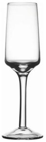 Bitossi Home 6 Flute champagne in vetro soffiato trasparente H23 Diam 6,5
