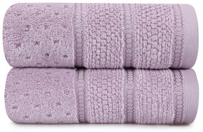 Set di 2 asciugamani in cotone viola, 50 x 90 cm Arella - Foutastic