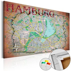 Quadri di sughero Hamburg [Cork Map]