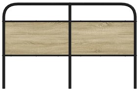 Testiera rovere sonoma 160 cm in acciaio e legno multistrato