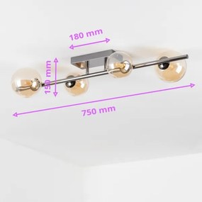 Brilagi - Lampadario a plafone LED MILLA 4xG9/3W/230V cromo lucido/oro