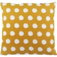 Cuscino divano 45x45 cm pois giallo