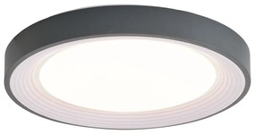 Plafoniera moderna grigia con bianco 48cm incl. LED dimmerabile - Kanton