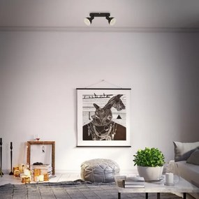 Briloner 2674-025 - Faretto RETRO 2xE14/25W/230V nero