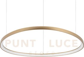 Gemini sospensione led 78 w on-off 8600 lm 2700 k ottone 99,5cm
