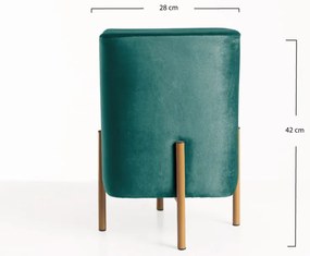 Puff Roys Velluto - Verde