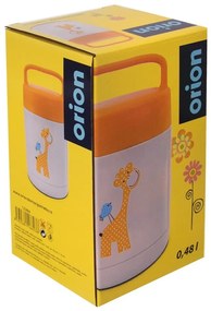 Thermos per bambini arancione e bianco 480 ml Žirafa - Orion