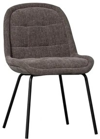 Sedie da pranzo in set grigie in velluto 2 pz Crate – WOOOD