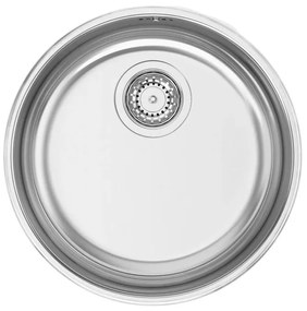 Lavello 1 vasca RODI Pio Mithus inox L 38.5 x L 41.9 x P 17.5 cm argento