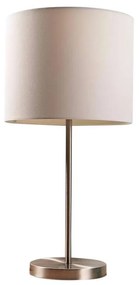 Lindby - Parsa Lampada da Tavolo White/Satin Nickel Lindby