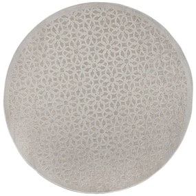 Tappeto grigio rotondo per esterni ø 160 cm Argento - Flair Rugs