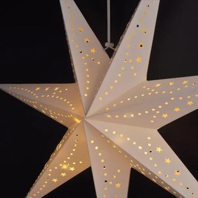 Brilagi - Decorazione natalizia a LED, stella da 60 cm, bianco caldo, alimentazione 2xAA