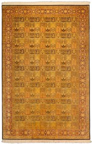 Cashmere Silk Tappeto 280 x 190 Marrone (Indian) Annodato A Mano