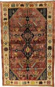 Shiraz Tappeto persiano 230 x 160 Rosso (Iran) Annodato A Mano