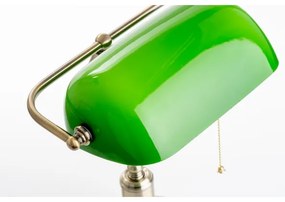 Brilagi - Lampada da tavolo BANK OFFICE 1xE27/60W/230V ottone/verde