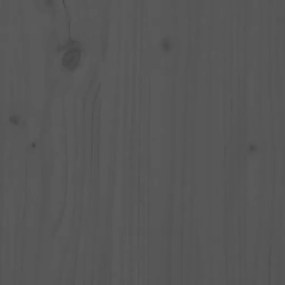 Testiera letto grigia 80,5x4x100 cm in legno massello di pino