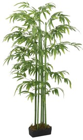 Albero Bambù Artificiale 576 Foglie 150 cm Verde