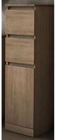 Colonna per mobile bagno Elise BADEN HAUS 2 cassetti 1 anta P 33.5 x L 30 x H 112 cm rovere