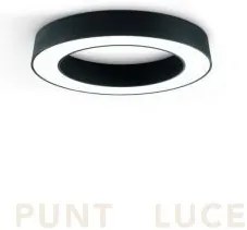 Globus plafoniera a led 3000+4000k 3410lm 40w cct d.60cm nero dimme...