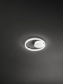 Lampadario a soffitto a led eclipse d40 6698 b lc bianco