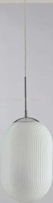 Lampadario a sospensione greenwich ovale bianca 1 luce attacco e27 ...