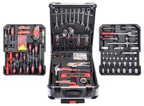 Valigetta in alluminio con attrezzi 186 pz