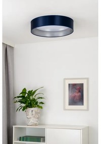 Duolla - Plafoniera LED ROLLER LED/24W/230V diametro 45 cm blu/argento