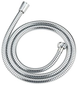 Soffione doccia con tubo flessibile in argento lucido Basic Line - Wenko
