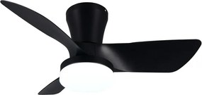 Plafoniera LED nera Randers – Trio