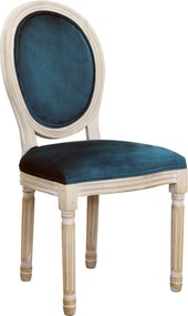 OVAL BACK - sedia vintage in velluto