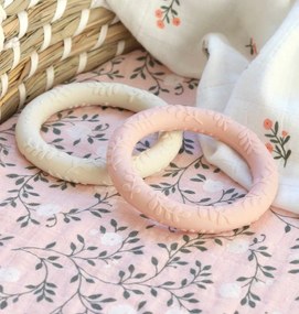 A Little Lovely Company - massaggiagengive in silicone - crema di fragole, 2 pezzi