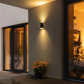Brilagi - Applique da esterno LED RGBW MATERA 2xGU10/4,8W/230V nero IP54