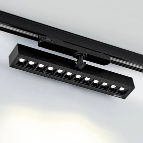 Arcchio Millay Faretto a binario LED nero 4000K, Nero, Studio / Ufficio, Alluminio, Moderno