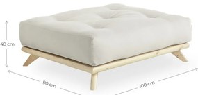 Sgabello Naturale Chiaro/Petrolio Senza - Karup Design