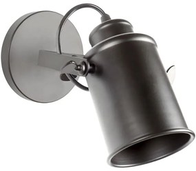 Riflettore lampada mobile spot da soffitto di parete nero E27 APP486-1C