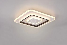Jora plafoniera led 46w 5400lm, 2700 - 6000k quadrata con telecoman...