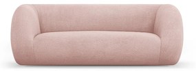 Divano bouclé rosa chiaro 210 cm Essen - Cosmopolitan Design
