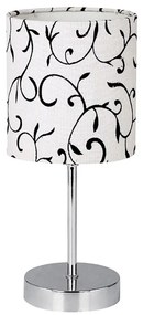 Lampada da tavolo EMILY 1xE14/40W/230V bianco/cromo lucido