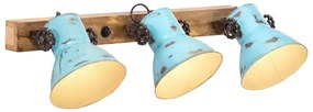 Lampada A Parete 25 W Blu Anticato 65x25 Cm E27 /