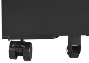 Mobiletto portaoggetti in metallo nero con 3 cassetti BOLSENA Beliani