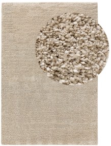 benuta Nest Tappeto a pelo lungo lavabile Sera Beige 120x170 cm - Tappeto design moderno soggiorno