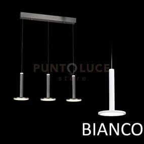 Lampadario led lineare a tre pendenti tua md17033012-3bwh bianco