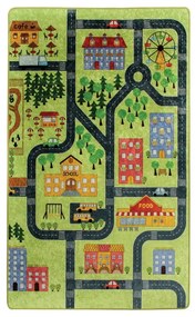 Tappeto per bambini Verde , 200 x 290 cm Small Town - Conceptum Hypnose
