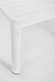 Tavolo Da Esterno Allungabile In Alluminio 100x180-240 Cm Kiplin Bianco Bizzotto