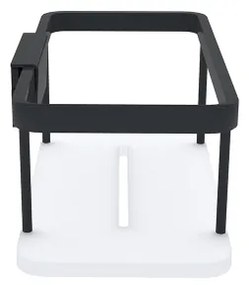 NIMCO Ki-14015-B-90 - Mensola a muro per doccia KIBO opaco nero/bianco