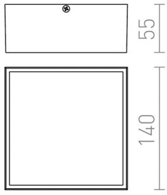 RED - Design Rendl- R11967 - Plafoniera LED per esterno BONO LED/4W/230V IP54