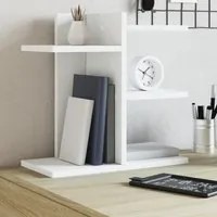 Organizer da Scrivania Bianco 42x21,5x42 cm Legno Multistrato 848066