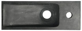 Lavabo nero in pietra 38x14 cm Blok – Sapho